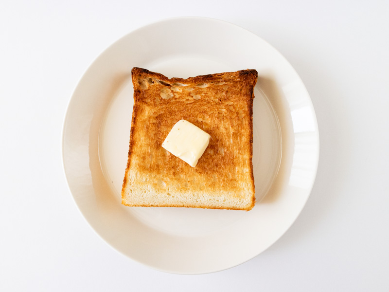 マヨルカ はちみつ食パンをトーストしたところ