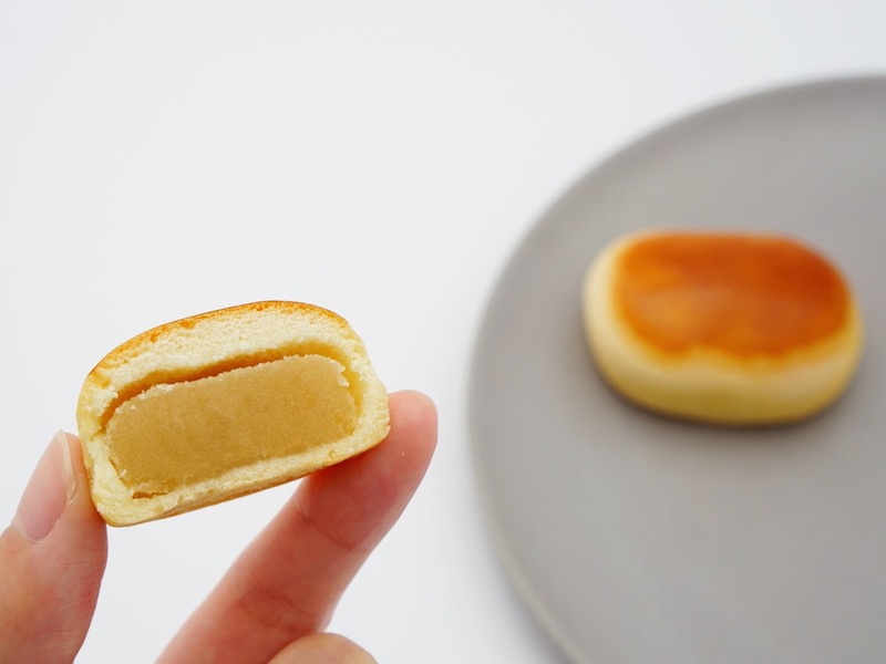塩瀬総本家 栗饅頭 割ったところ