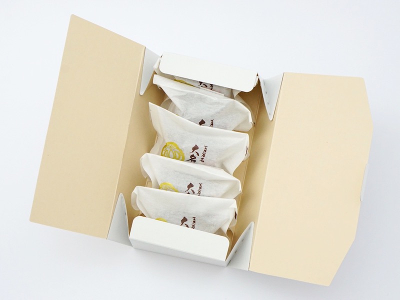 徳田盛華堂 百万石大名きんつば 箱を開けたところ