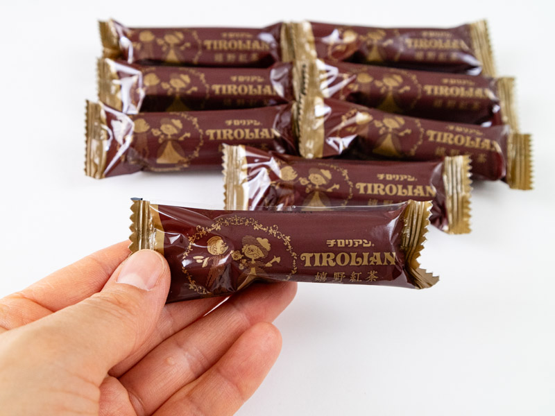 嬉野紅茶チロリアンの個包装