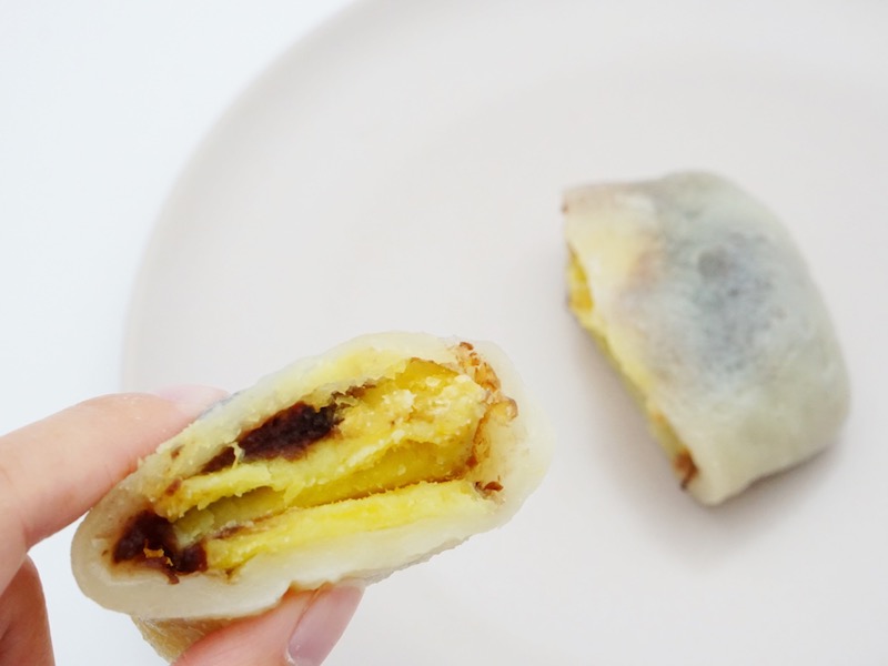 肥後屋 熊本いきなり団子 白小豆あんの断面