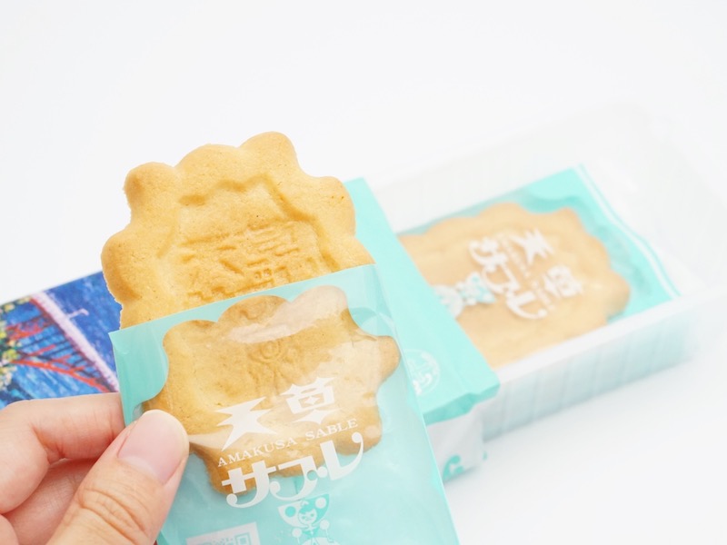 くまもと菓房 天草サブレ 開封したところ