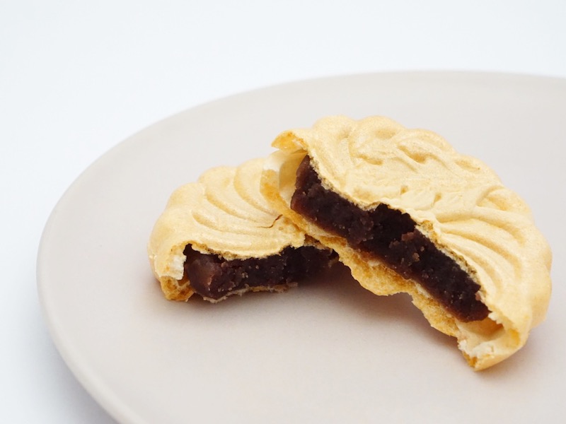 木付や 最中 断面