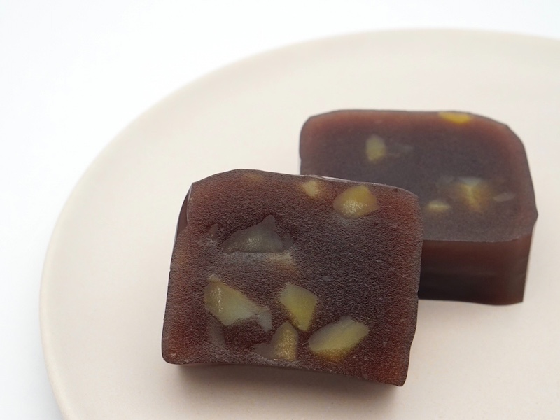 御菓子司 田ぐち 栗羊羹 断面
