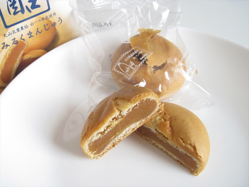 白バラみるくまんじゅう中身（全体）