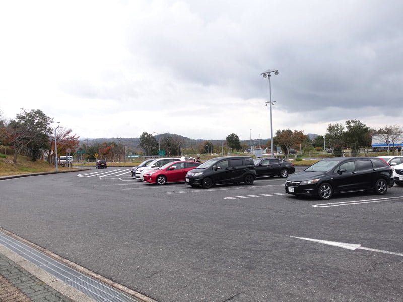 大山PAの駐車場