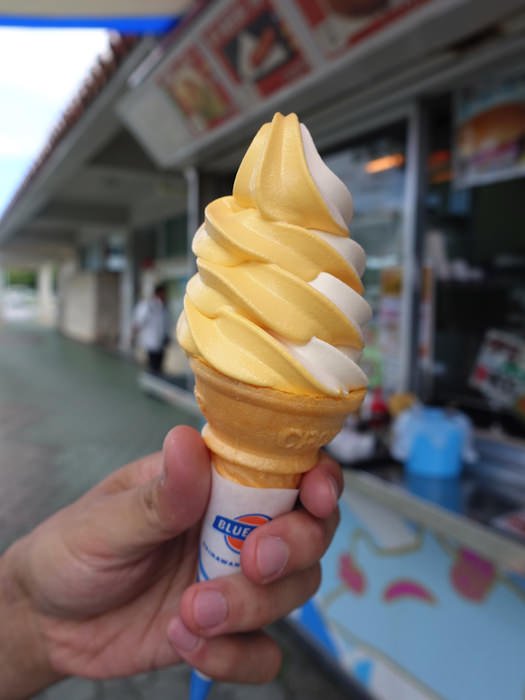 伊芸サービスエリア ブルーシールのアイスクリーム