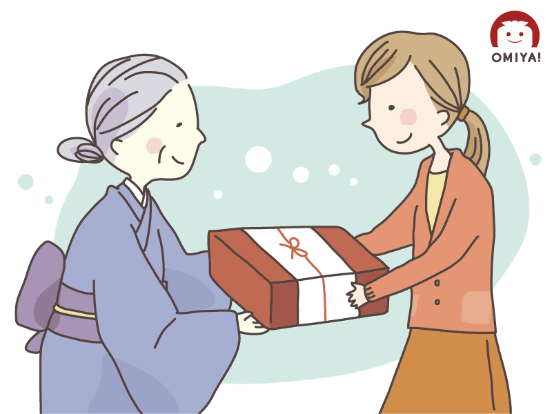 おみや お歳暮を贈るイメージ