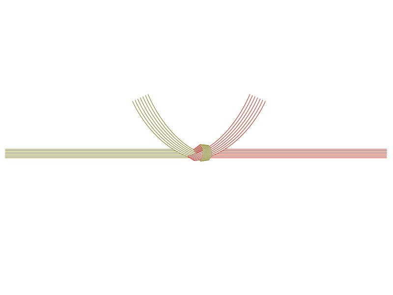 のし紙 赤金結切り