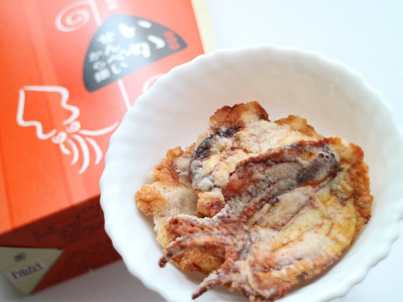 いかせんべいから揚 中身の写真