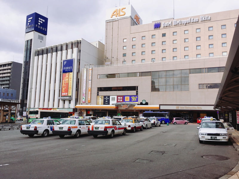 秋田駅タクシー乗り場