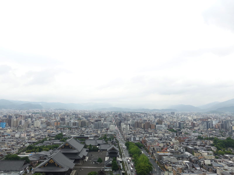 京都タワーからの展望