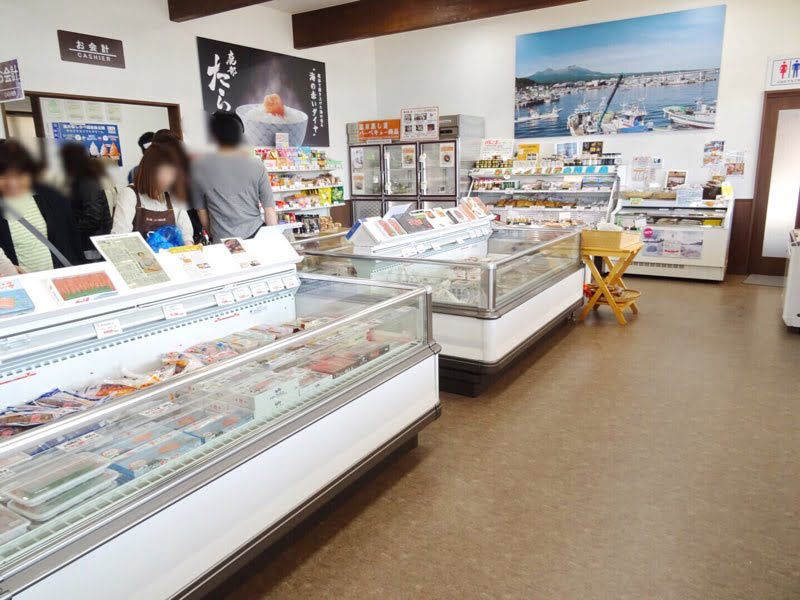 道の駅「しかべ間歇泉公園」の売店