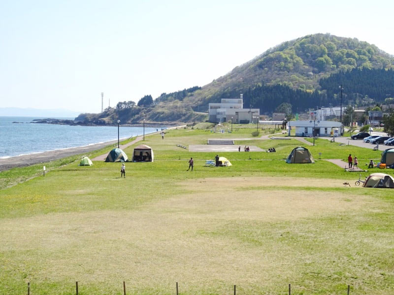 道の駅「なとわ・えさん」隣のキャンプ場