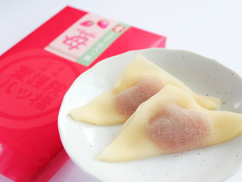 聖護院八ッ橋「聖・苺」 中身の写真