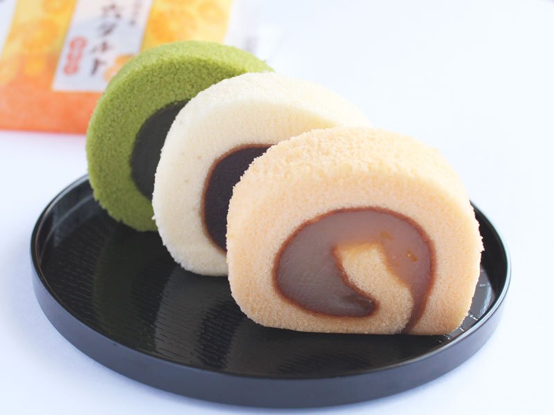 ひと切れ一六タルト 柚子・抹茶・甘夏みかん 中身の写真