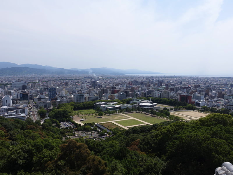松山城からの景色