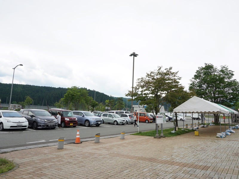 道の駅おがち駐車場