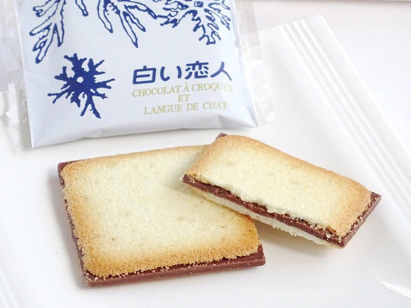 白い恋人ブラックの中身(拡大)