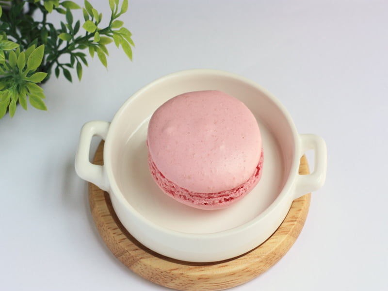 チェリーキッスのマカロン 中身の写真