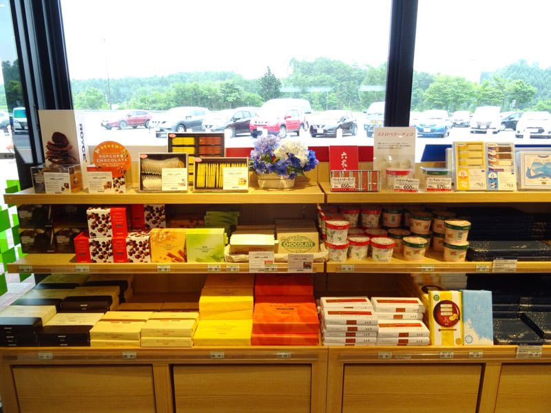 岩見沢SAのお土産コーナー