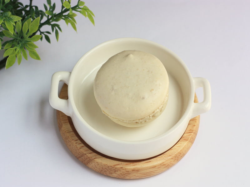 栗のマカロン 中身の写真