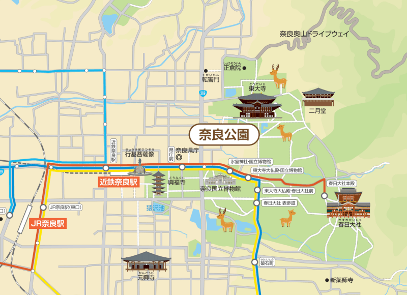 奈良公園マップ