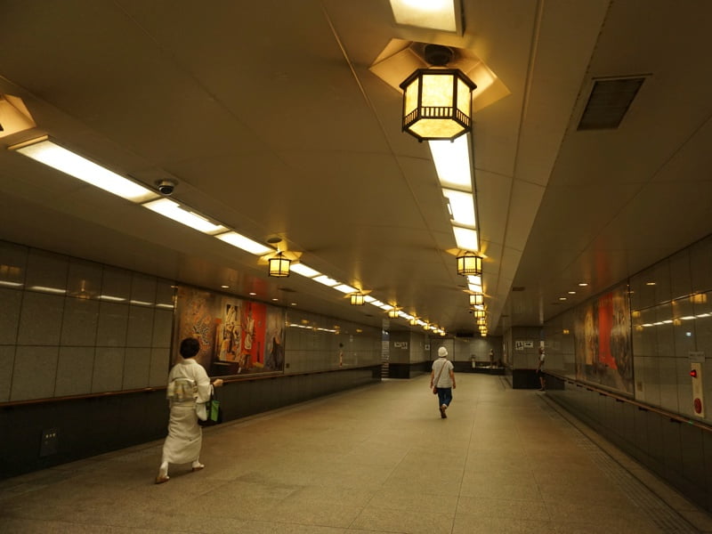JR宮島口駅地下道2
