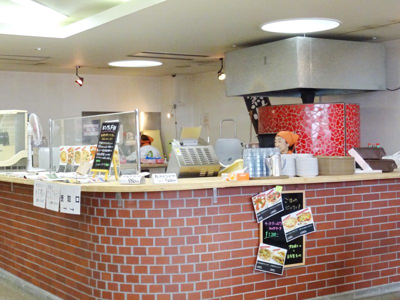 道の駅スタープラザ芦別のピザ