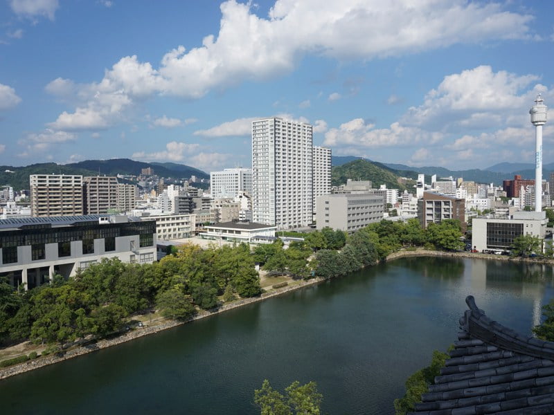 広島城展望台