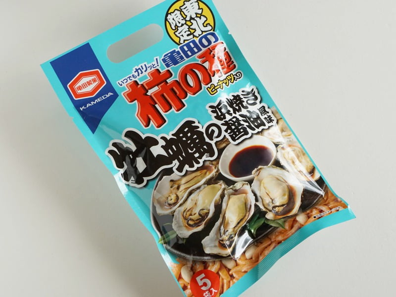 亀田の柿の種 牡蠣の浜焼き醤油風味外装