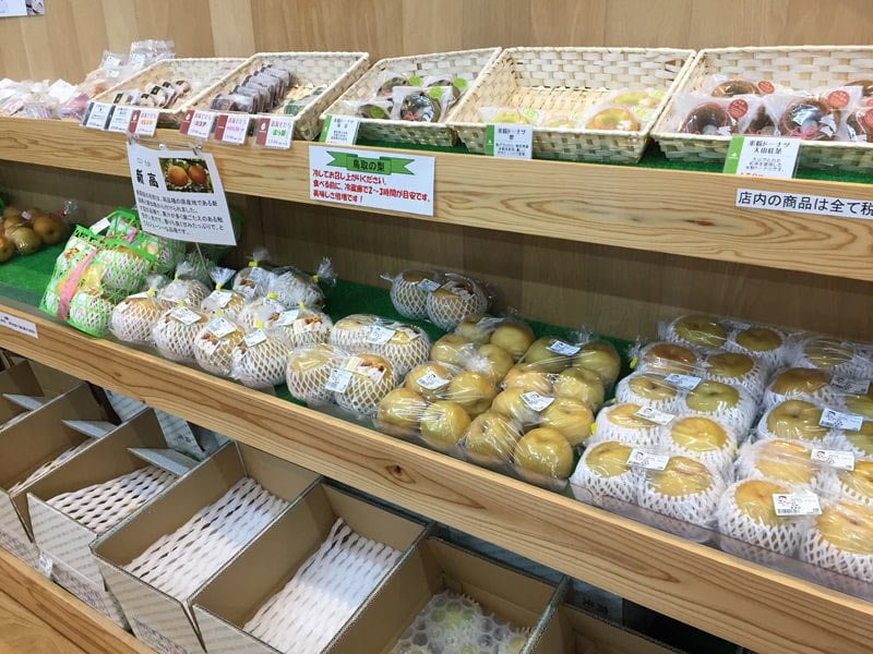 道の駅きなんせ岩美土産コーナー梨