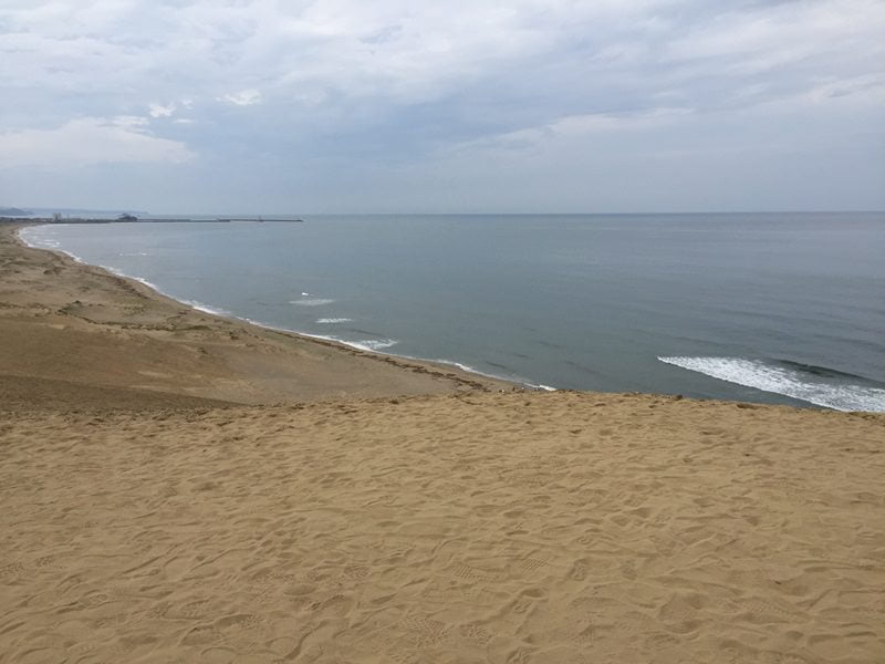 鳥取砂丘丘の上からの景色