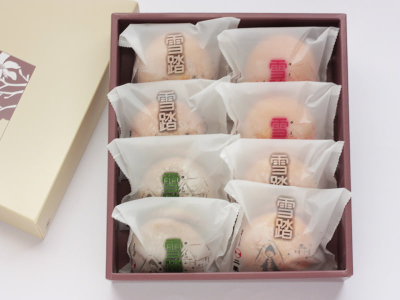 二葉堂　雪踏　開封した写真