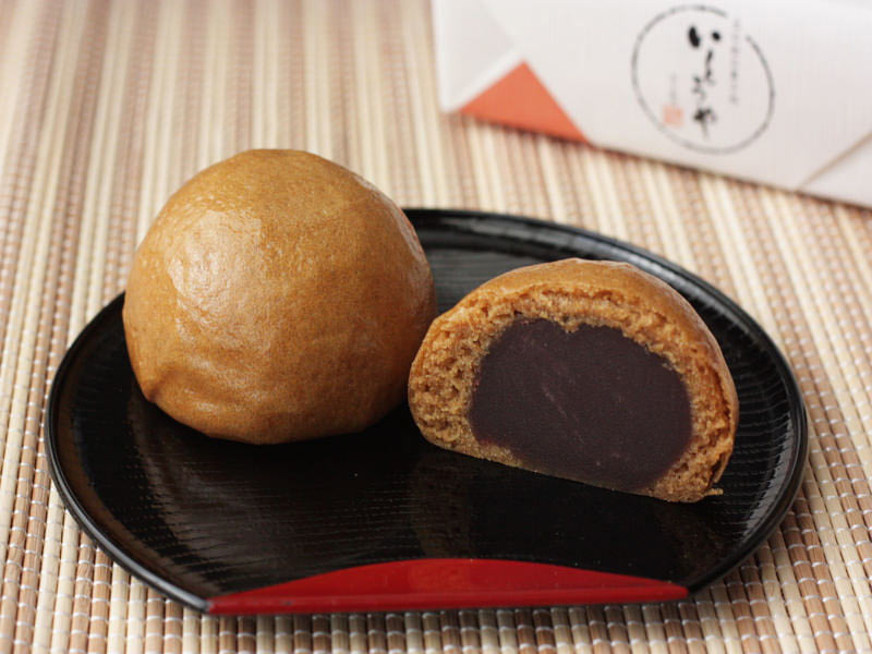 信州飯田いとうや　お練り万頭　中身の写真