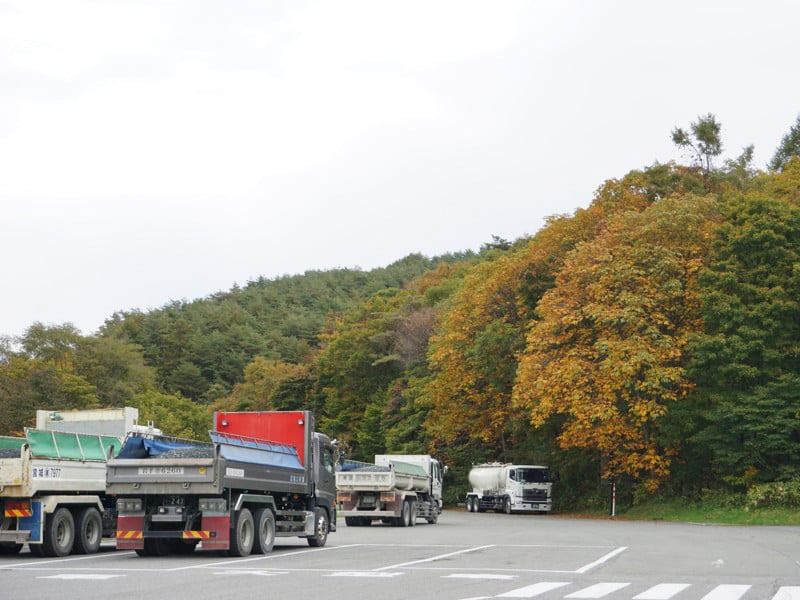 道の駅種山ヶ原駐車場