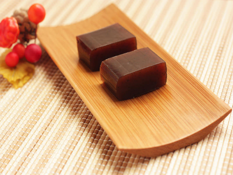 旬粋　花豆ひとくち羊羹　中身の写真