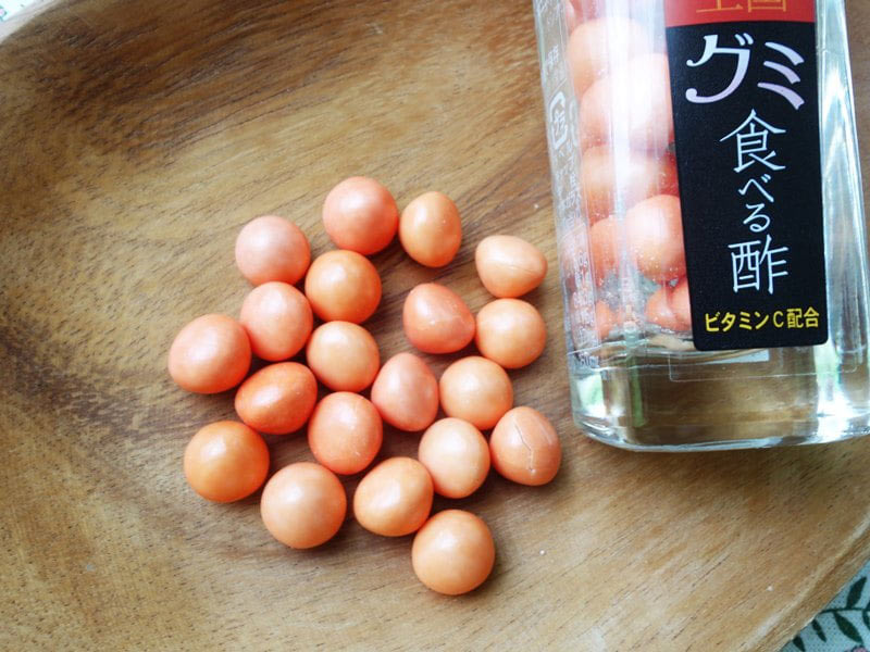 食べる酢グミ(ブラッドオレンジ) アップ