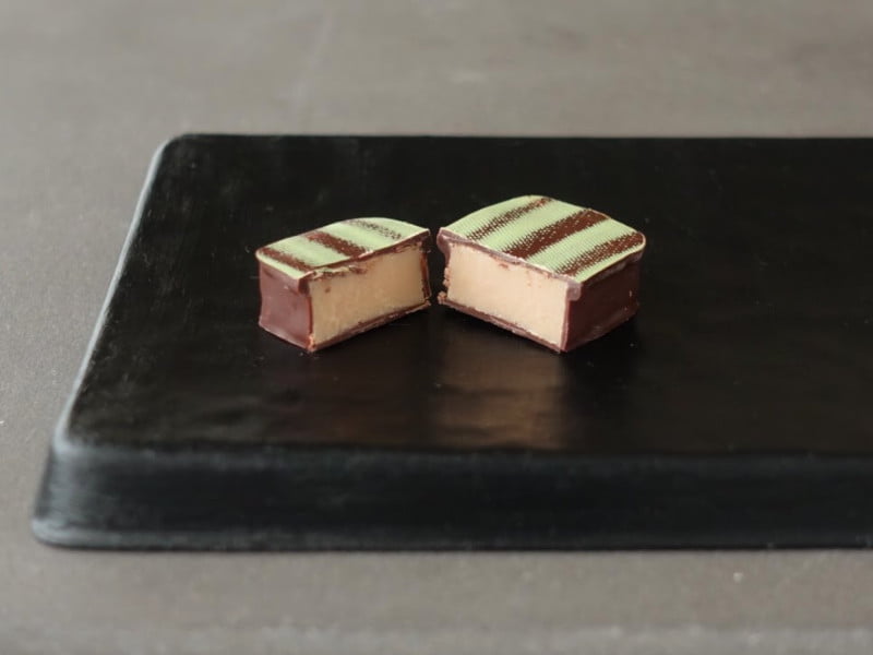 宮城の酒蔵 利き酒ショコラ Again(アガイン/一ノ蔵) 断面