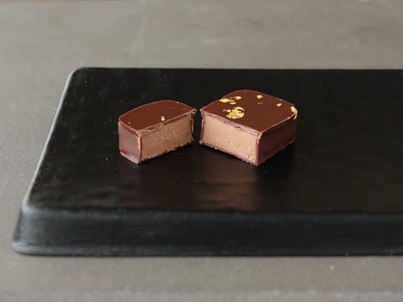 宮城の酒蔵 利き酒ショコラ 別格(角星) 断面