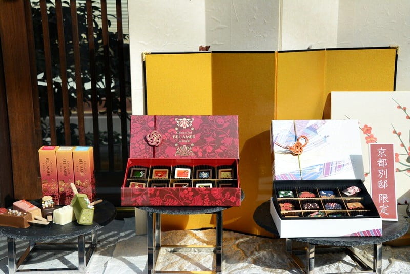 ベルアメール京都別邸ショーウィンドウ