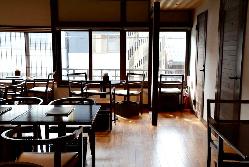 ベルアメール京都別邸カフェスペース