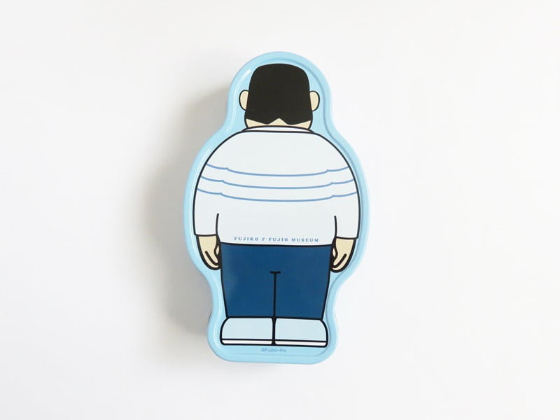 きれいなジャイアン 缶入りお菓子 後ろ姿の写真