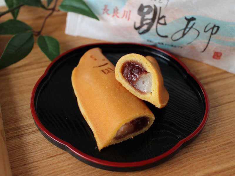 跳りあゆの断面写真