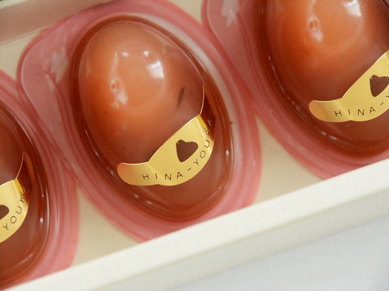 桜ひな羊羹 ひよこラベル