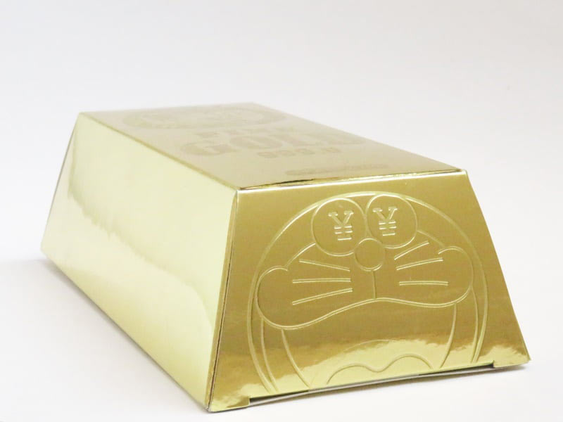 スネちゃま 金塊チョコ 箱の側面