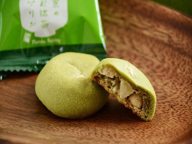 カントリーマアム京のお抹茶プリン 断面