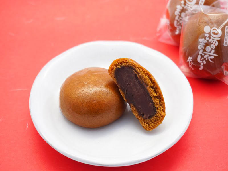 花いちもんめ　湯の花まんじゅう　中身の写真