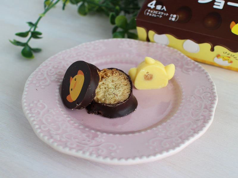 ぴよりんショコラをカットした写真