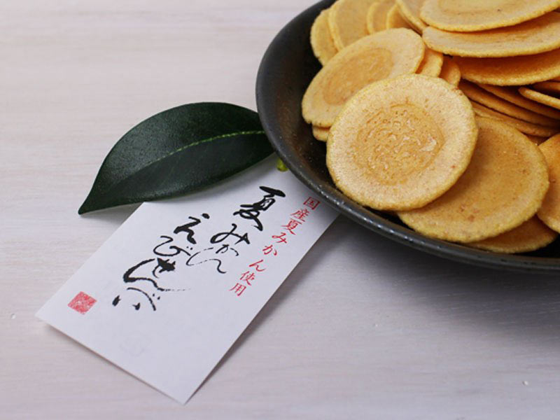 桂新堂夏みかんえびせんべいの写真